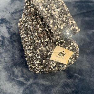 MW Sequin Clutch Bag